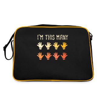 Funny 40th Birthday Gift For 40 Year Old - Sac Retro - noir/or - Dos