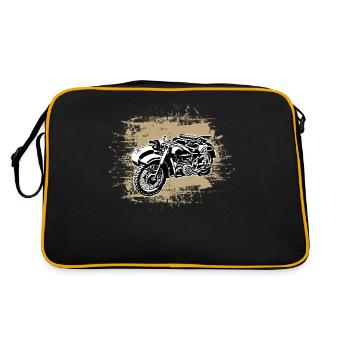 Mofa moped team Ural Ostalgie GDR mofa DDR mope - Retro Bag - black/gold - Back