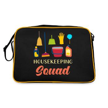 Housekeeping Squad - Retro Bag - black/gold - Back