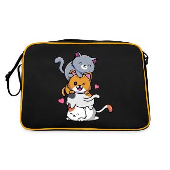 Cat Tower - Retro Bag - black/gold - Back