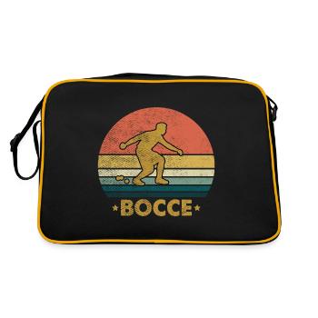 Bocce Bowling J’ai jouer Bocca Balle Joueurs - Sac Retro - noir/or - Dos