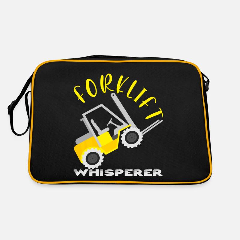 Gabelstapler Flüsterer Gabelstaplerfahrer Retro Tasche