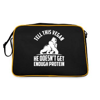 Végétaliens végétaliennes légumes Végétalien - Sac Retro - noir/or - Dos