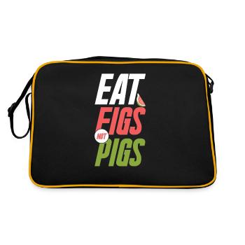 Végétaliens végétaliennes légumes Végétalien - Sac Retro - noir/or - Dos