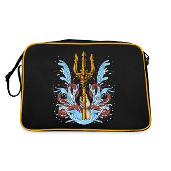 Poseidon Trident - Retro Bag - black/gold - Back