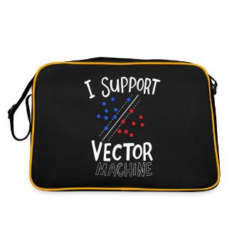 Machine Learning Gift for a - Retro Bag - black/gold - Back