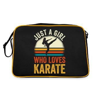 Karate Just a Girl Who Loves Karate - Retro Bag - black/gold - Back