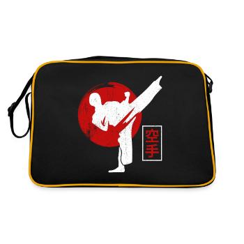 Karate Fighter Black Belt Karate Kick - Retro Bag - black/gold - Back
