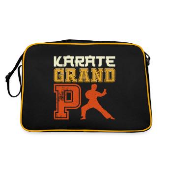 Karate Grandpa Karate Training - Retro Bag - black/gold - Back