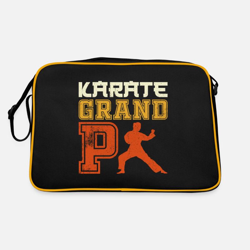 Karate Grandpa Karate Training Borsa retrò