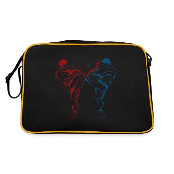 Karate Fighter Black Belt Karate Kick - Retro Bag - black/gold - Back