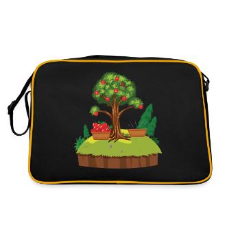 The Apple Tree - Retro Bag - black/gold - Back