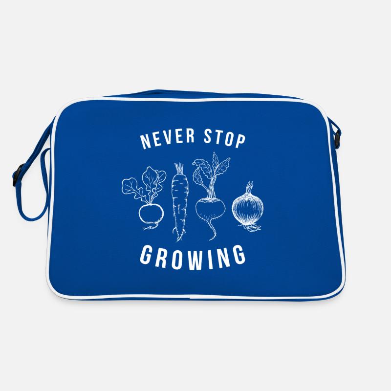 Never stop growing jardin cadeau Sac Retro