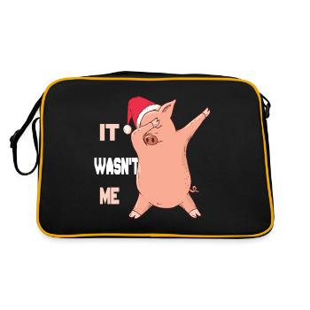 Piglet - It wasn't me - Retro Bag - black/gold - Back