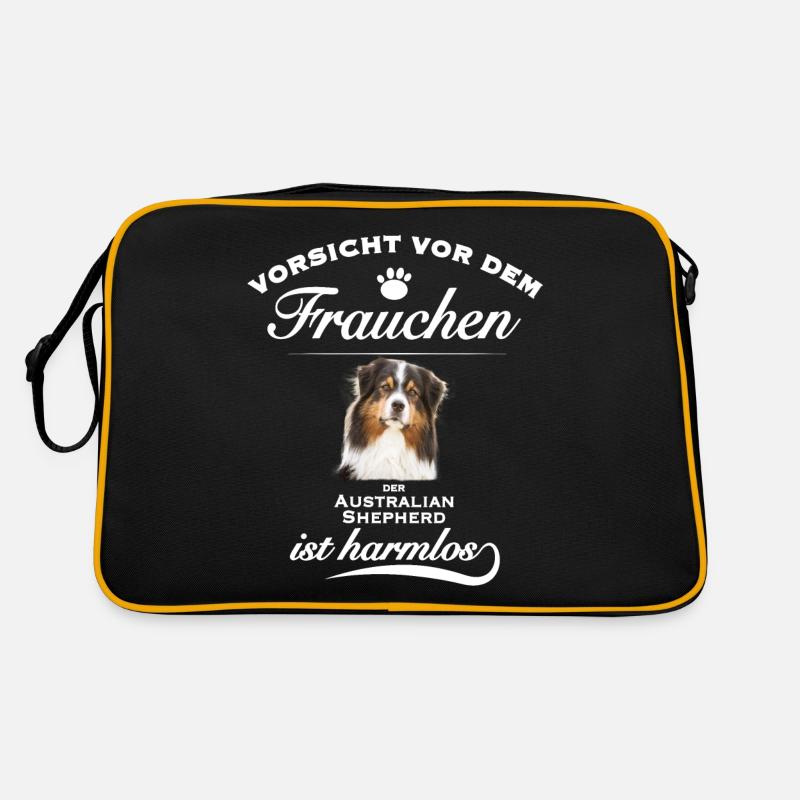 Aussie - Aussie Hund - Australian Shepherd Retro Tasche