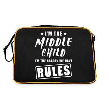 Middle child - Retro Bag - black/gold - Back