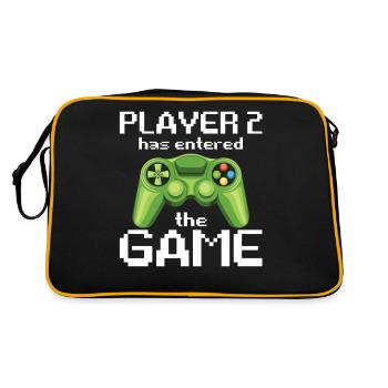 Player 2 Has Entered The Game - Retro Bag - black/gold - Back