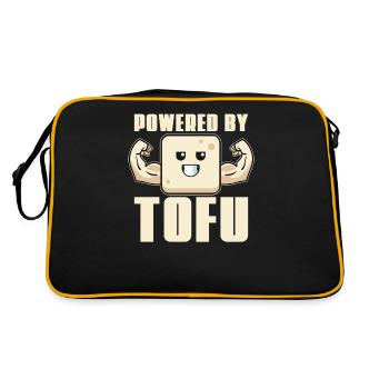 Veggie Vegetables Vegetarian Vegetarian - Retro Bag - black/gold - Back