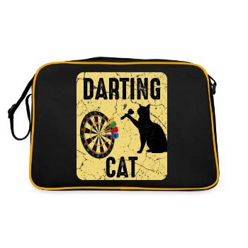 Dartspieler Chat - Sac Retro - noir/or - Dos