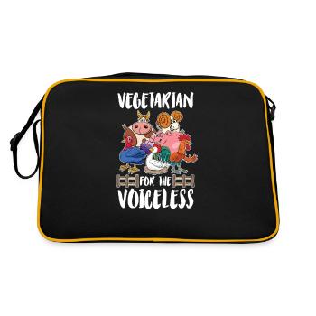 Veggie Vegetables Vegetarian Vegetarian - Retro Bag - black/gold - Back