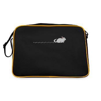 Chinchilla Empreintes de pas - Chinchilla Empreintes de pas - Sac Retro - noir/or - Dos