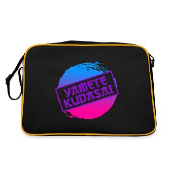 Yamete Kudasai Anime saying Anime Girl - Sac Retro - noir/or - Dos