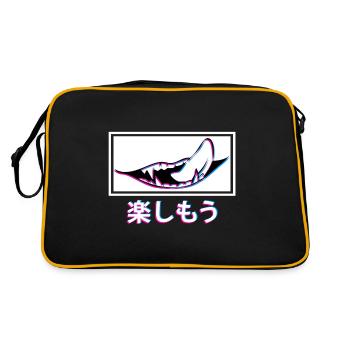 Let’s Have Fun Anime Sad Girl Anime Girl - Sac Retro - noir/or - Dos