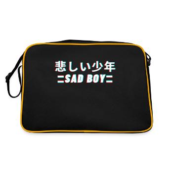 Sad Boy Vaporwave Aesthetic - Sac Retro - noir/or - Dos