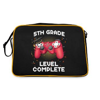 5th Grade Level Complete Gamer Class Of 2021 Gradu - Retro Bag - black/gold - Back