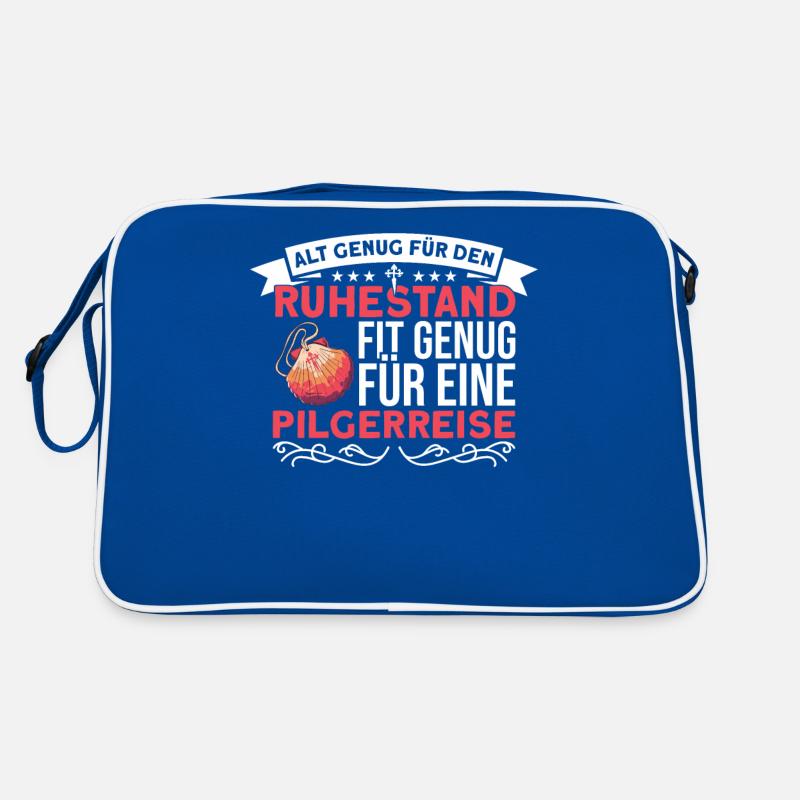 Pilger Jakobsweg Ruhestand Geschenk Retro Tasche