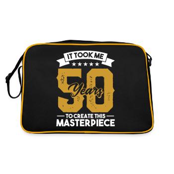 50 Years Birthday 50th Birthday 50 Years Old - Retro Bag - black/gold - Back