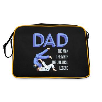 Jiujitsu Papa L’homme Le mythe Le Jiu Jitsu Leg - Sac Retro - noir/or - Dos