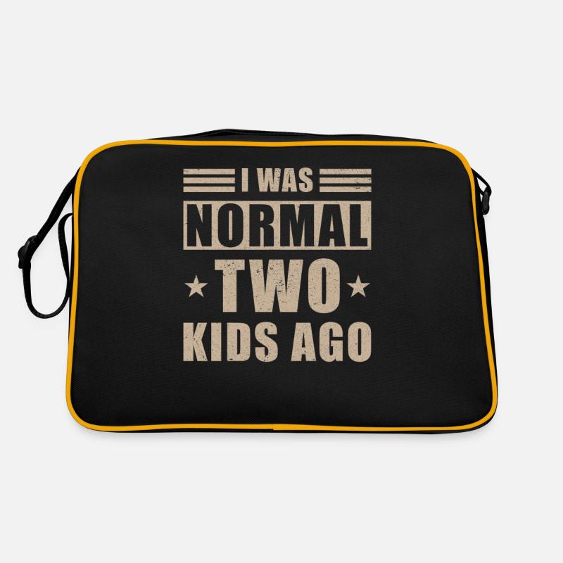 Maman drôle de sort deux enfants Sac Retro
