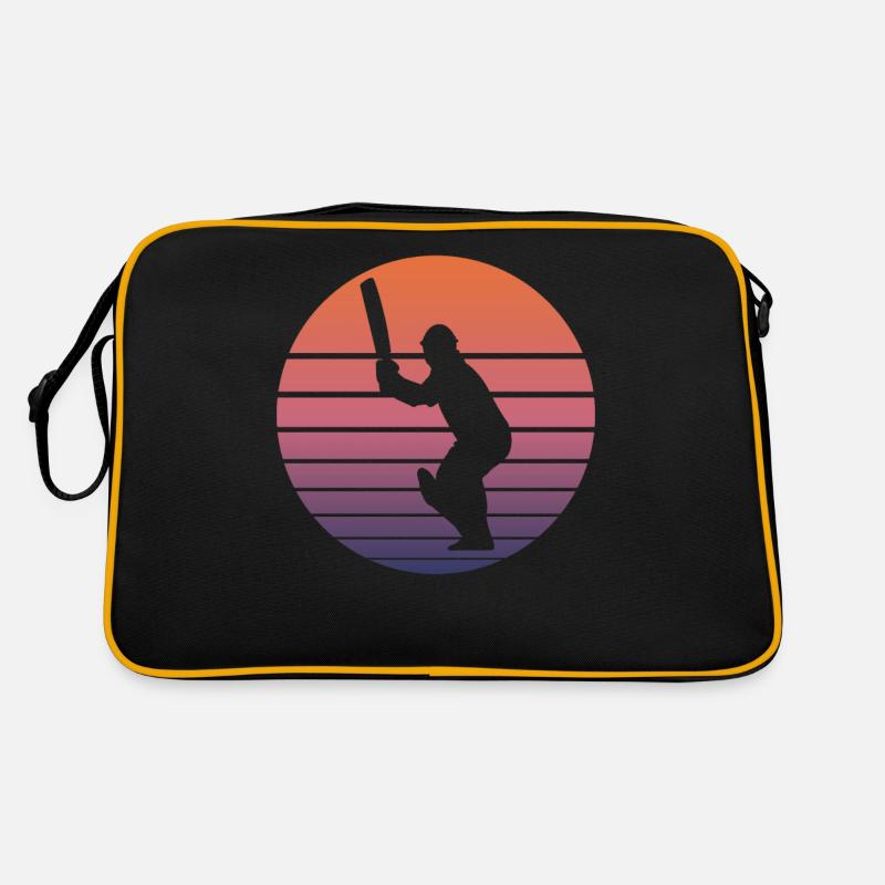Cricket Spieler Fans Cricket Geschenk Retro Retro Tasche