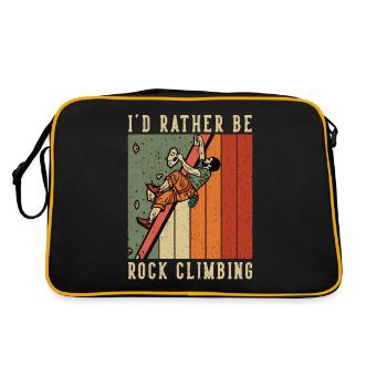 Je préfère être Rock Climbing Retro - Sac Retro - noir/or - Dos