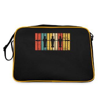 Retro Table Football Vintage Table Kicker Wuzzler - Retro Bag - black/gold - Back