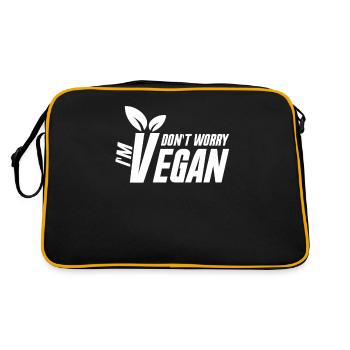 Végétaliens végétaliennes légumes Végétalien - Sac Retro - noir/or - Dos