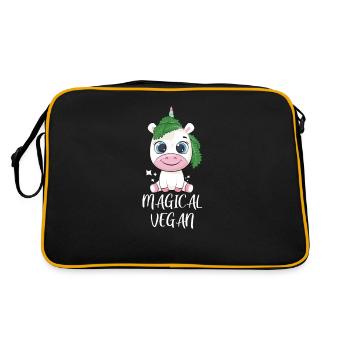 Végétaliens végétaliennes légumes Végétalien - Sac Retro - noir/or - Dos