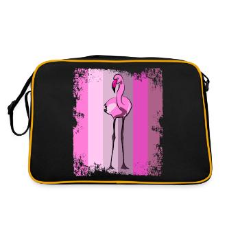 Flamingos Flamingo - Sac Retro - noir/or - Dos