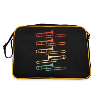 trombone - Retro Bag - black/gold - Back