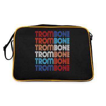 trombone - Retro Bag - black/gold - Back