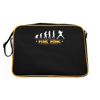 EVOLUTION PING PONG - Sac Retro - noir/or - Dos