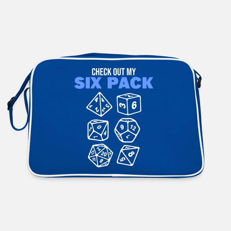 D20 Six Pack RPG Rollenspieler Retro Tasche