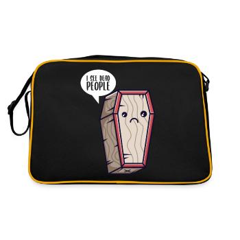 Je vois des morts morts croque-mort - Sac Retro - noir/or - Dos