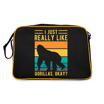 Gorilla - Sac Retro - noir/or - Dos