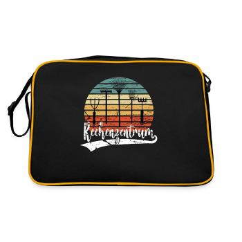 Data center garden garden gardening gardeners - Retro Bag - black/gold - Back