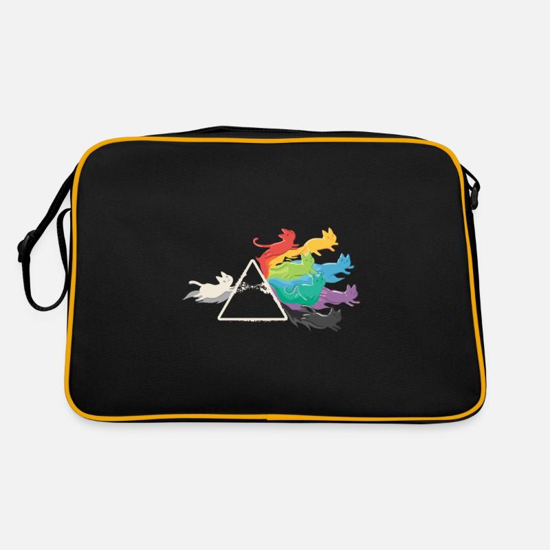 PRISMA RAINBOW CATS - Retro Bag - black/gold