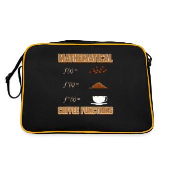 Mathematical Coffee Functions Mathematician - Retro Bag - black/gold - Back