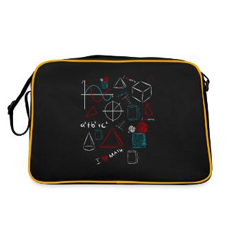 I Love Math - Formule mathématicienne et professeur de mathématiques - Sac Retro - noir/or - Dos