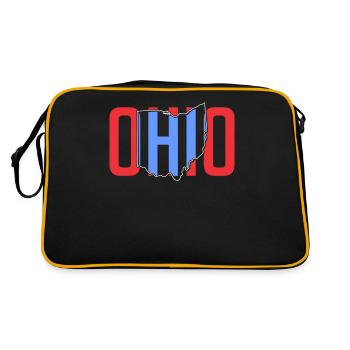 Ohio Cleveland Amérique Cincinnati Ohio State - Sac Retro - noir/or - Dos